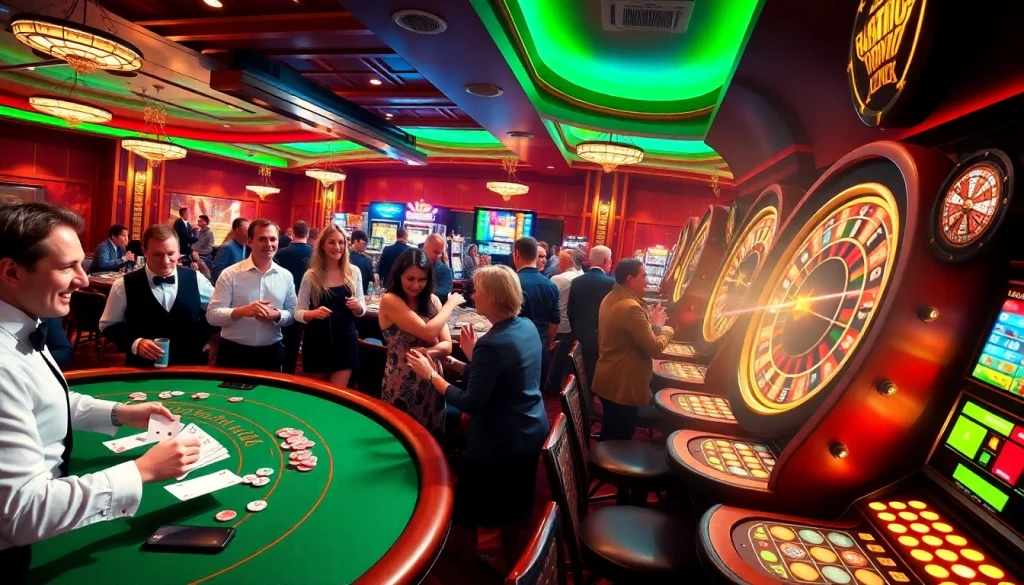 Experience the excitement of winning at https://789ff.biz/ with players at a vibrant casino table.