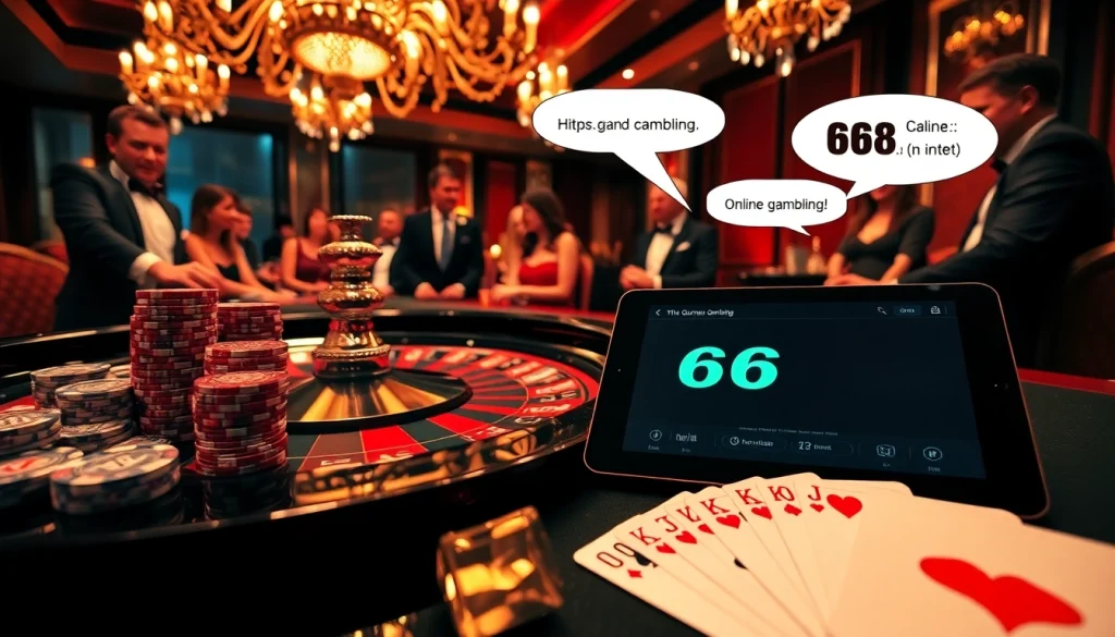 Exciting scene at https://66b.in.net/ featuring players engaged at a roulette table, showcasing glamorous gambling energy.