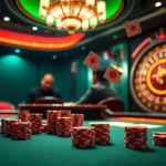 High-stakes poker scene with the casino website https://af88.mba/ displayed, showcasing action-packed gameplay and vibrant ambiance.