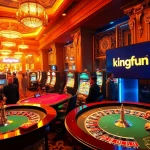 Experience the thrill of winning at kingfun.gold with vibrant casino tables and exciting gameplay.
