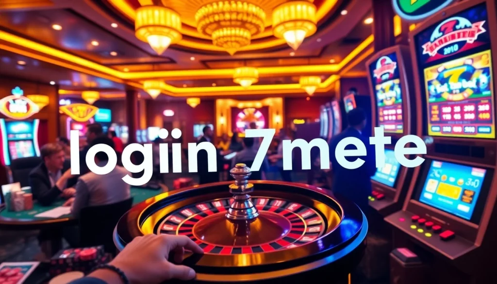 Experience the thrill of casino games with login 7meter as players eagerly engage at the poker table and slot machines.